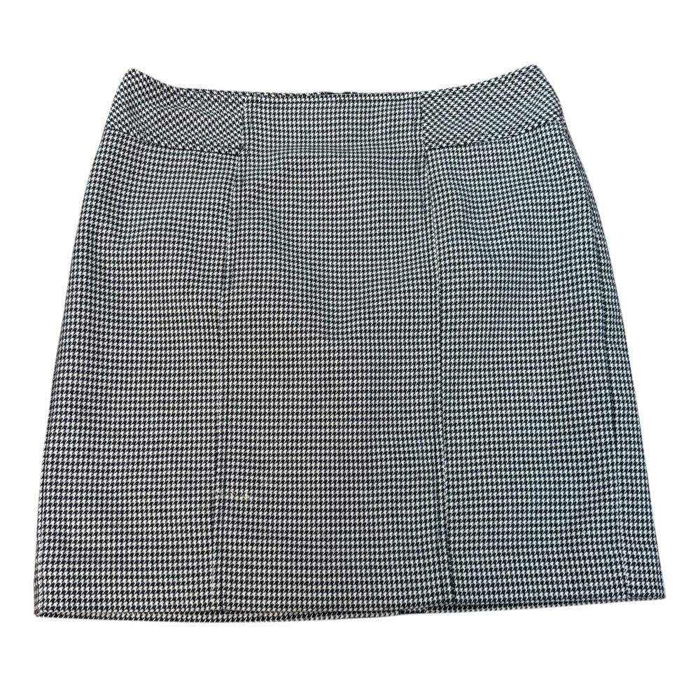 Loft Straight Black & White Houndstooth 6P